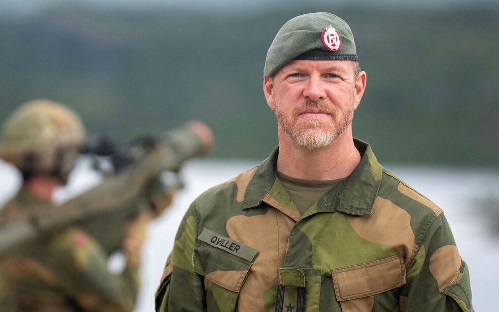 Oberst Jørn Qviller mener artilleriskytset vil være helt essensielt i oppbyggingen av den planlagte Finnmarksbrigaden.
 Foto: Irene Andersen