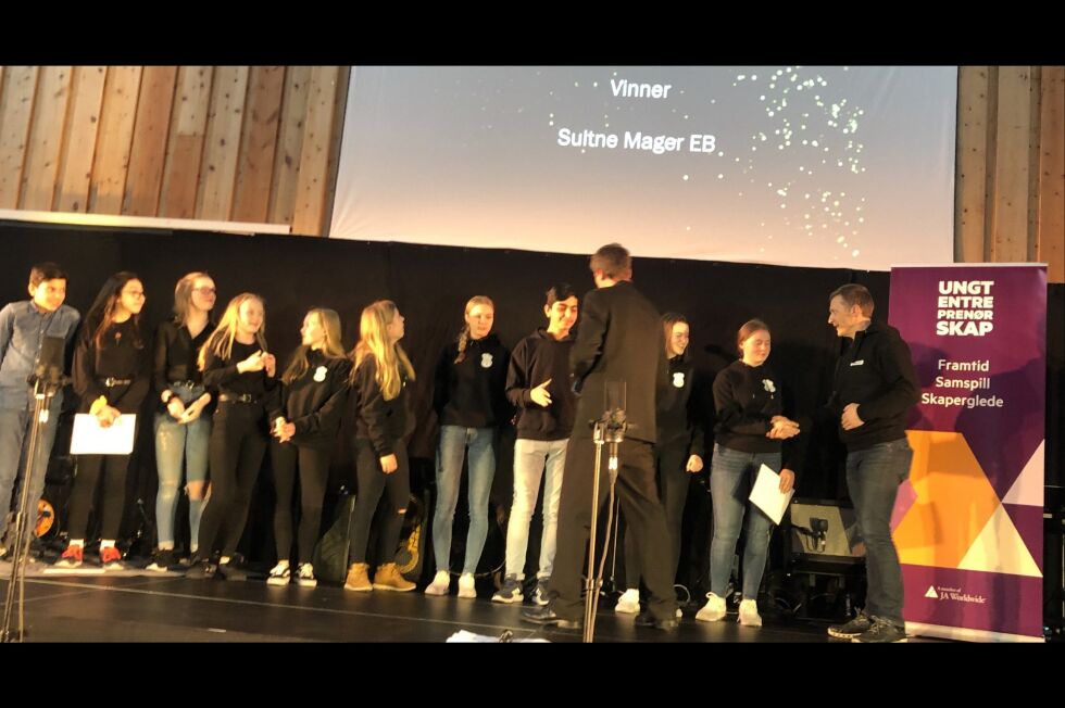Elevbedriften Sultne Mager fra Bjørnevatn skole ble beste «grønn-bedrift» under fjorårets prosjekt. Denne uka arrangeres tilsvarende prosjekt ved nye Bjørnevatn og Sandnes skole og ved Kirkenes skole.
 Foto: UE Finnmark