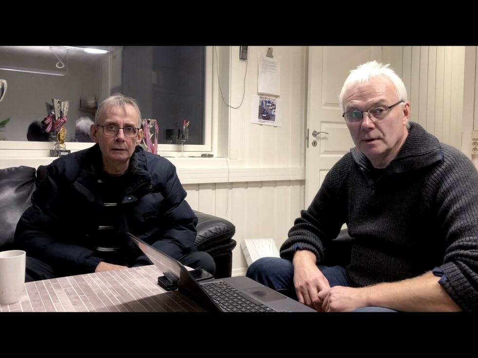 Tidligere stortingsrepresentant for FrP, Jan Henrik Fredriksen, og partikollega Terje Hansen ble rysta over Dirmins foreløpige svar på Sydvarangers konsesjonssøknad. De har kontakta partiet sentralt om saken.
 Foto: Halllgeir Henriksen