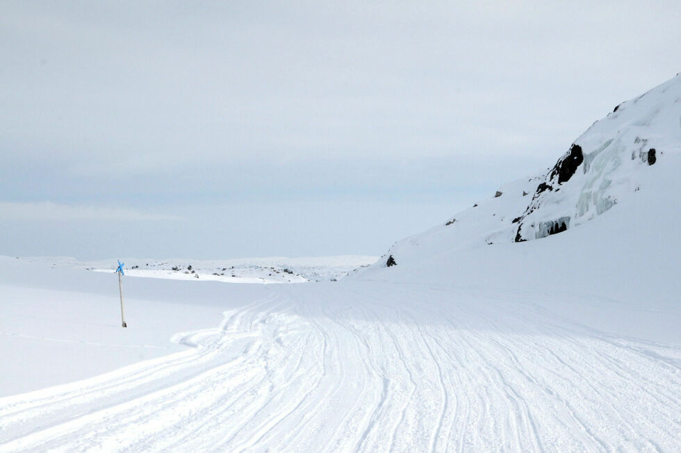 Løype 3 fra Bugøyfjord til Neiden er blant åtte skuterløyper Sør-Varanger kommune har søkt om forlengelser til.Foto: Hallgeir Henriksen
 Foto: Hallgeir Henriksen