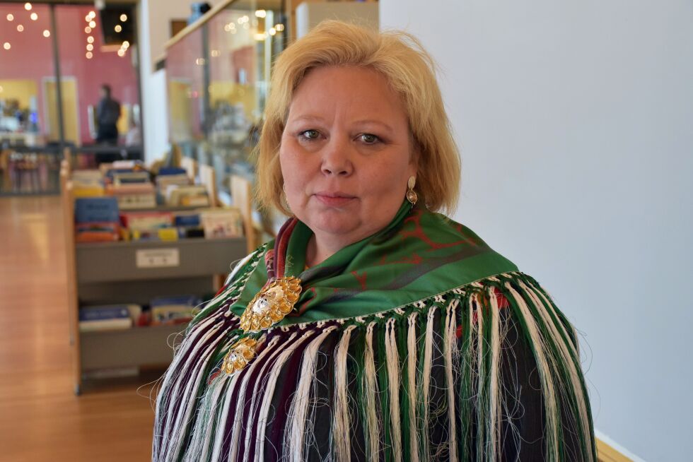Tidligere sametingspresident Vibeke Larsen (Šiella) er skeptisk
 Foto: Steinar Solaas