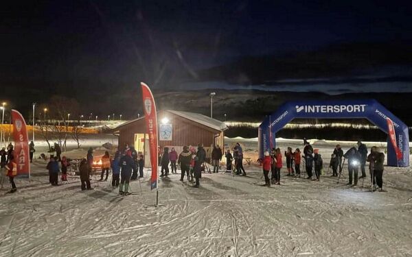 Mye lek og moro på ski