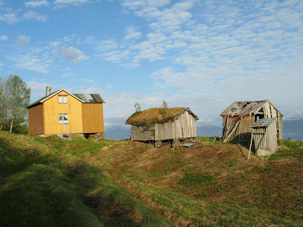Bygningsmiljø Brenna på Vegglandet, Evenes kommune.
 Foto: Arne Håkon Thomassen, Sameting