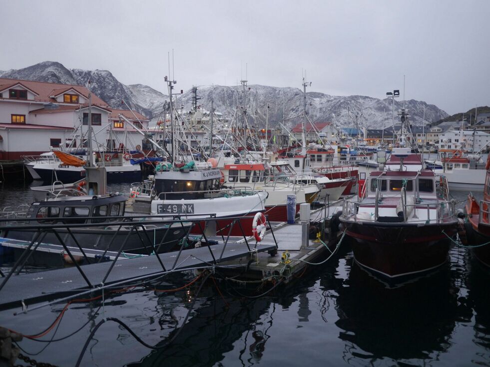 Foto fra indre havn i Honningsvåg. ARKIVFOTO: GEIR JOHANSEN.