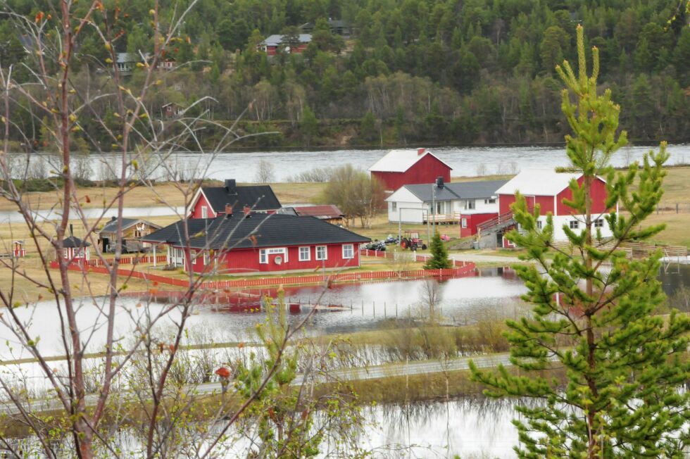Anárjohka ved Grensen gikk stor onsdag. FOTO: Stein Torger Svala