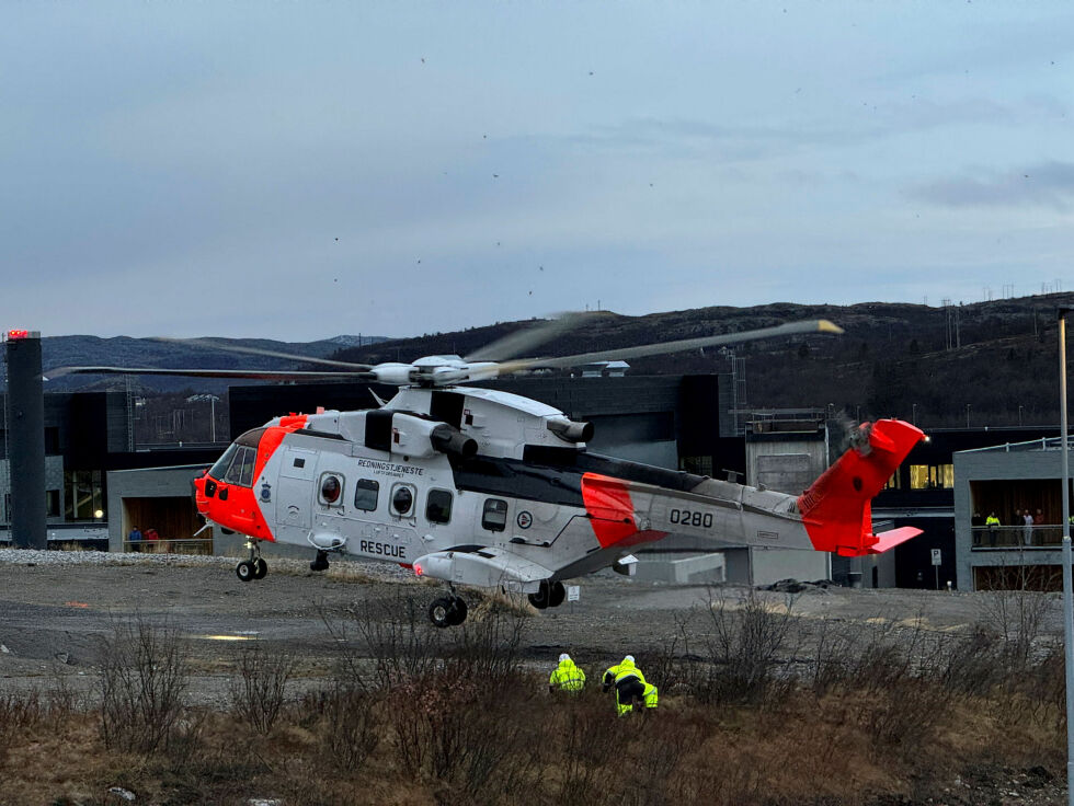 Det er tenkt at den nye helikopterbasen ved Kirkenes sykehus skal stå klar i 2027.
 Foto: Birgite Wisur Olsen