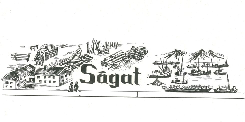 Iver Jåks sendte, på begynnelsen av 1960-tallet, inn dette forslaget til ny Ságat-logo. Logoen viser en dialog mellom sjøsamene, reindriftssamene og fastboende samer, og danner grunnlaget for sáhkalagaid (dialog).