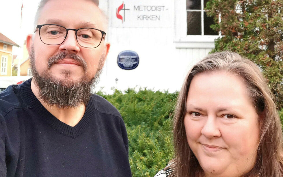 Leder og nestleder for Samer i Østfold, Rune Solmyr og Synnøve Wilhelmsen.
 Foto: Privat