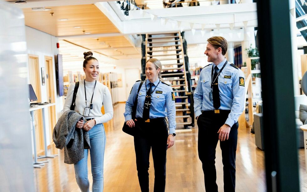 Illustrasjonsbilde av politistudenter
 Foto: Politiet