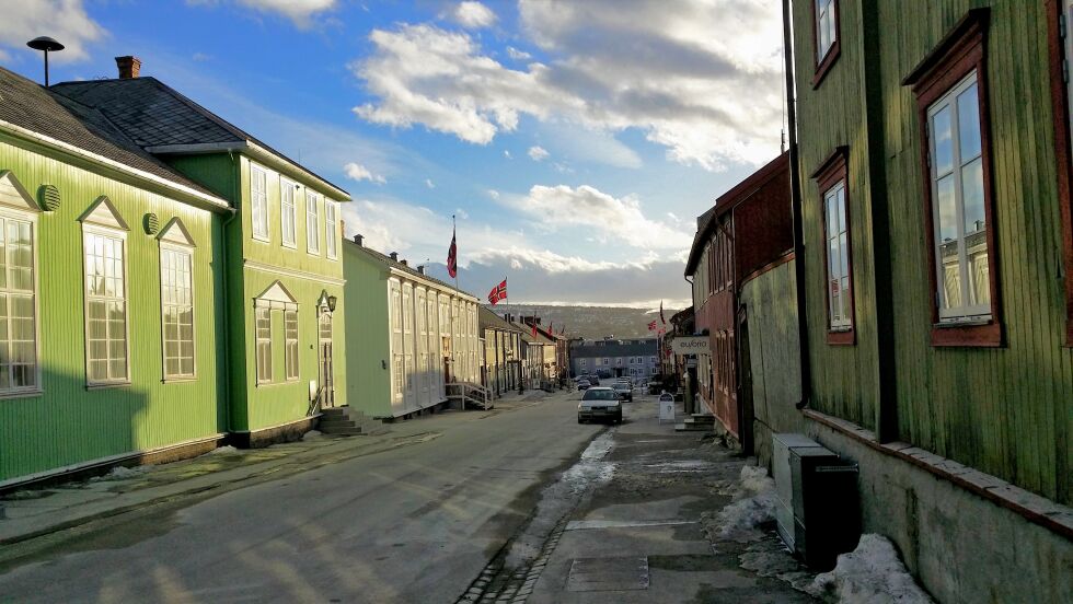 Bergmannsgata på Røros
 Foto: Simen Bjørgen