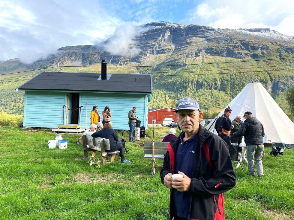 Tor Nilsen, som har restaurert huset, og som for tiden samler inn historier om henne, forteller til Ságat at Marj-Inger var en skikkelig tøff dame.
 Foto: Elin Wersland