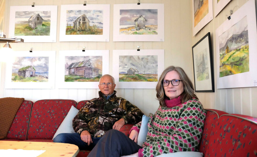 Evy Kleveland, her sammen med samboer Kjell Amundsen, er en anerkjent kunstner.
 Foto: Bjørn Hildonen
