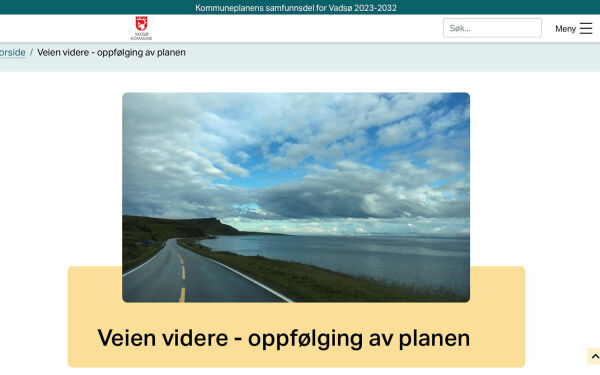 Bilde fra nabokommunen i kommuneplanen for Vadsø