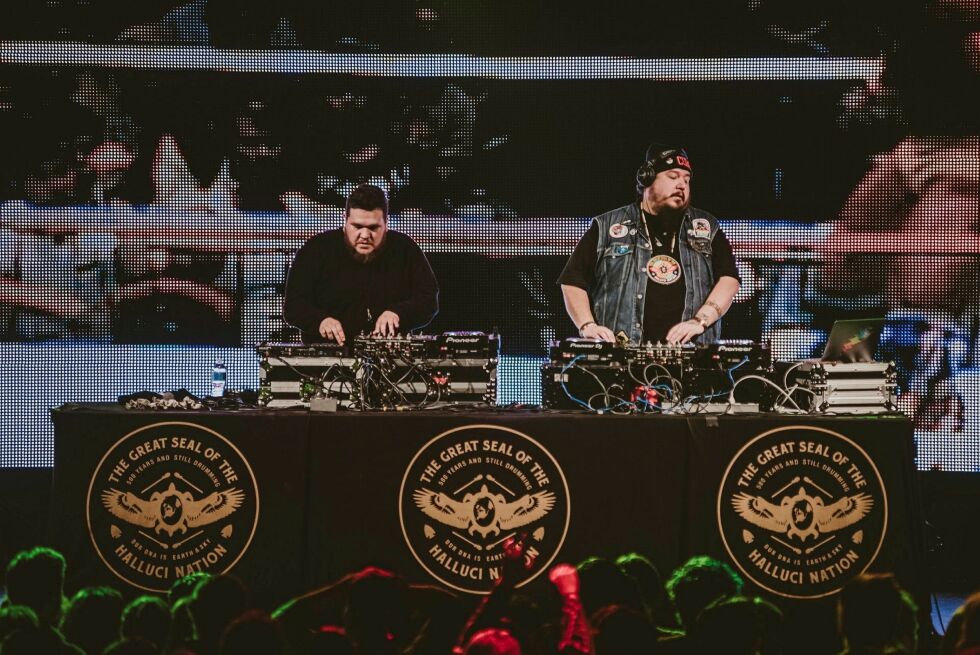 The Halluci Nation, tidligere kjent som A Tribe Called Red. Foto: Timothy Nguyen Photography