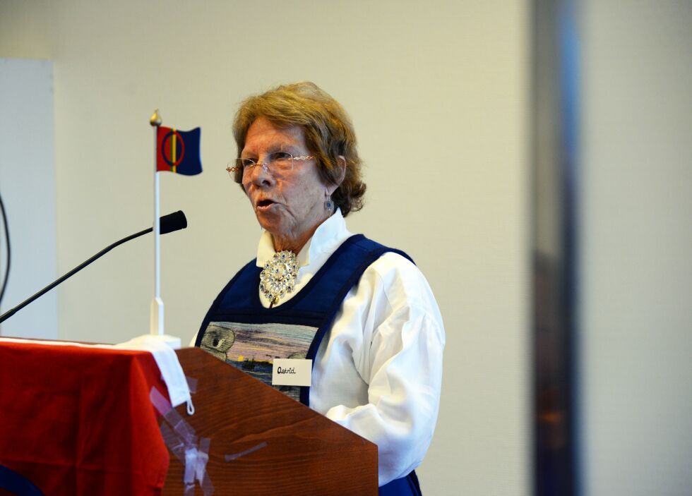 Den engasjerte veteranen Astrid Daniloff fra Sør-Varanger.
 Foto: Steinar Solaas