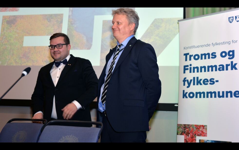 Tarjej Jensen Bech (Ap) og Ivar B. Prestbakkmo (Sp) er valgt.
 Foto: Steinar Solaas