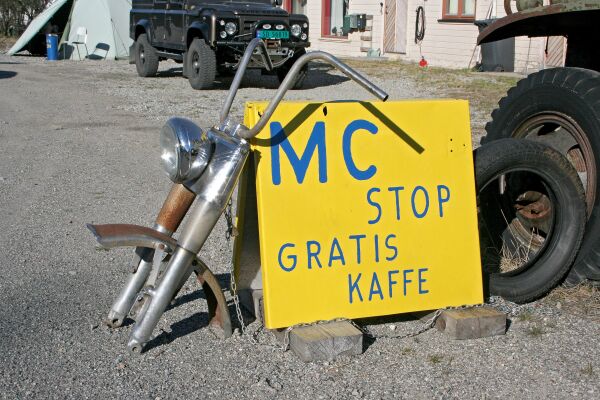 MC stopp med gratis kaffe