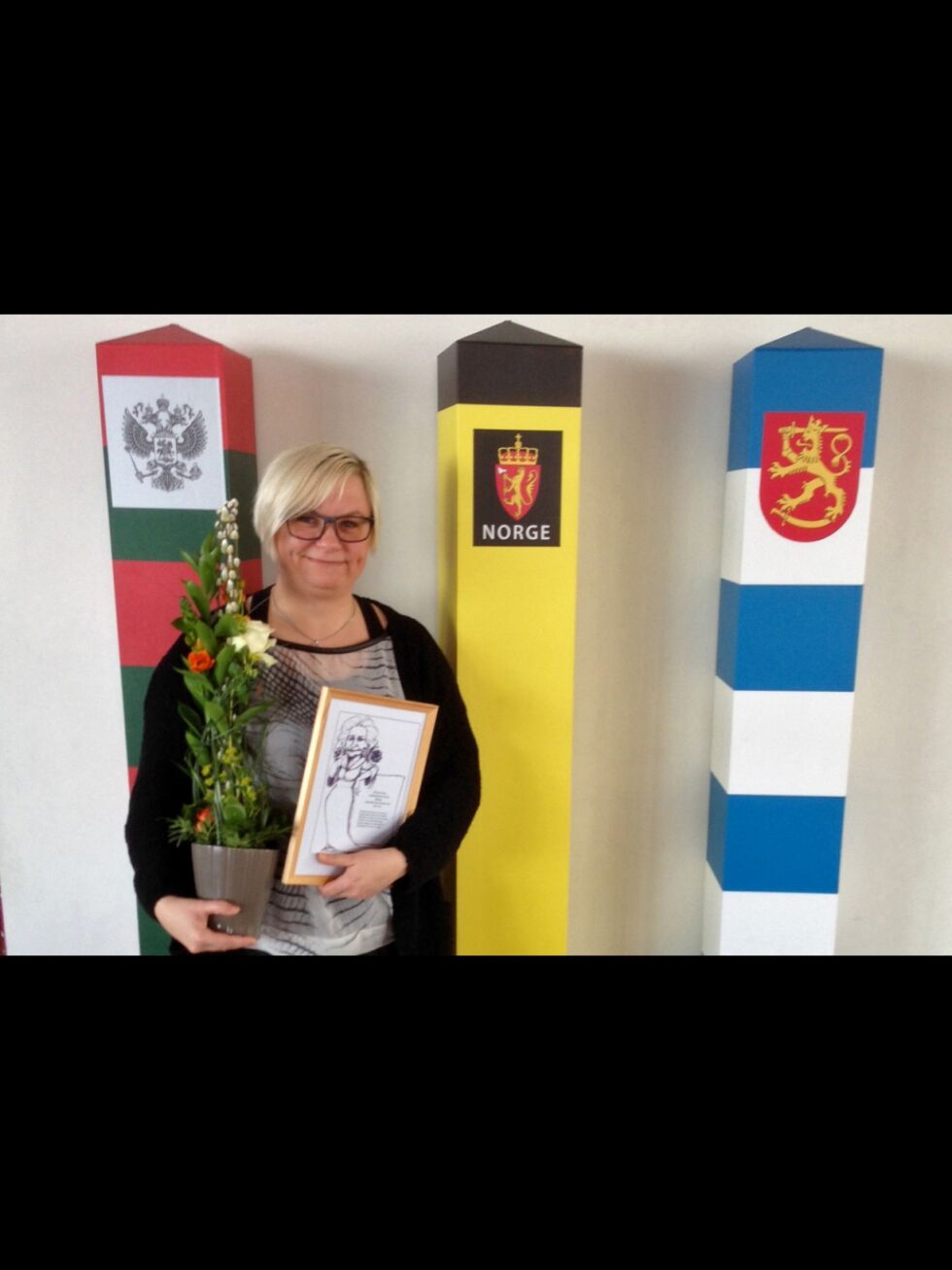 Merete Nordhus var både stolt, ydmyk og glad for å ha fått tildelt Wenche foss-rosen for sin innsats for flyktninger og asylsøkere.
 Foto: Privat