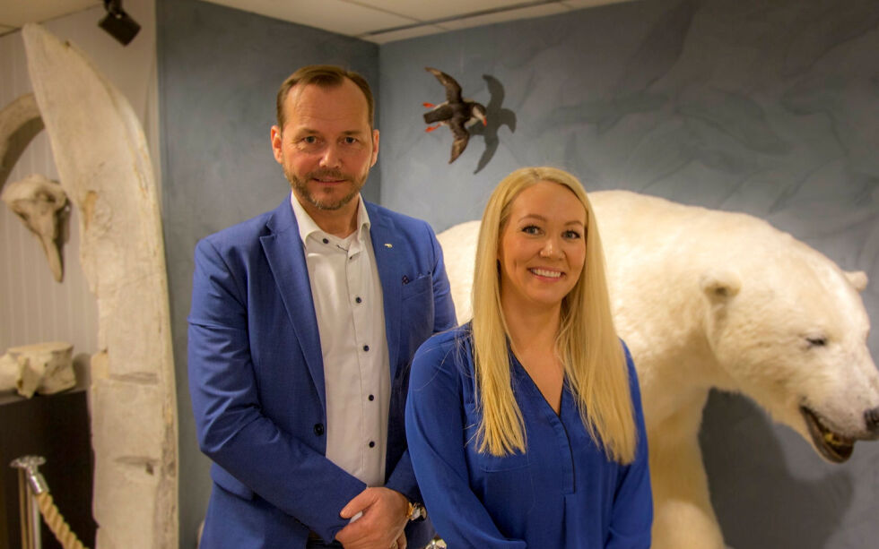 Terje Rogde og Marianne Simonsen er Hammerfest Høyre sine toppkandidater til høstens kommunevalg.
 Foto: Kjetil Kvamme