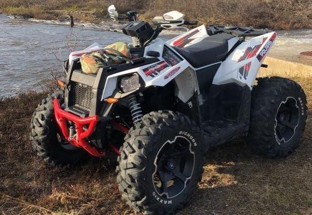 Denne ATV'en etterlyses nå etter å ha blitt stjålet fra en privatadresse i Vadsø.
 Foto: Privat