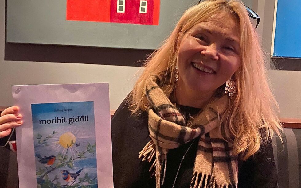 Vi møtte Sollaug Sárgon fra Kautokeino på utestedet G for å diskutere poesi.b
 Foto: Elin Wersland