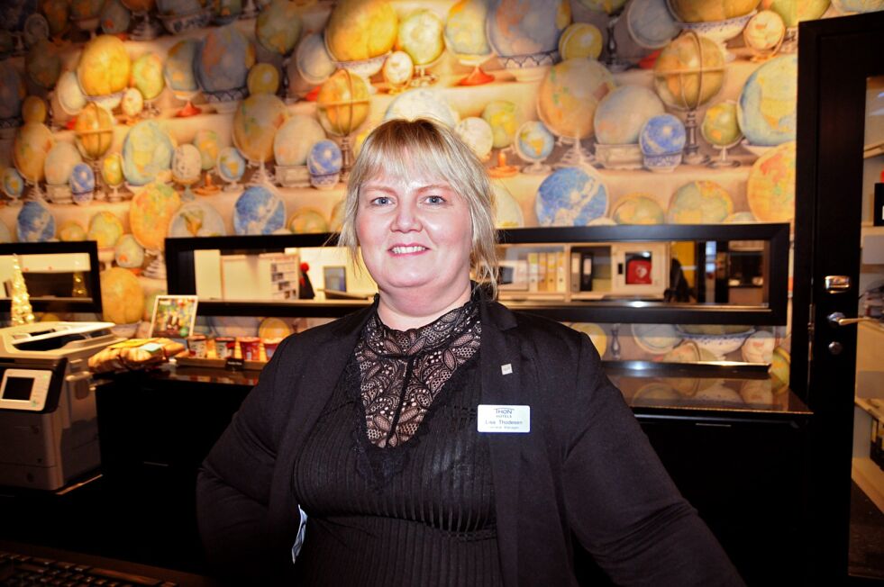 Direktør Lisa Thodesen på Thon-hotellet ønsker ikke å kommentere rekordprisen hos Barents frokosthotell. Under festivalen kostet et dobbeltrom med eget bad og frokost inkludet 2.095 kroner.
 Foto: Halllgeir Henriksen