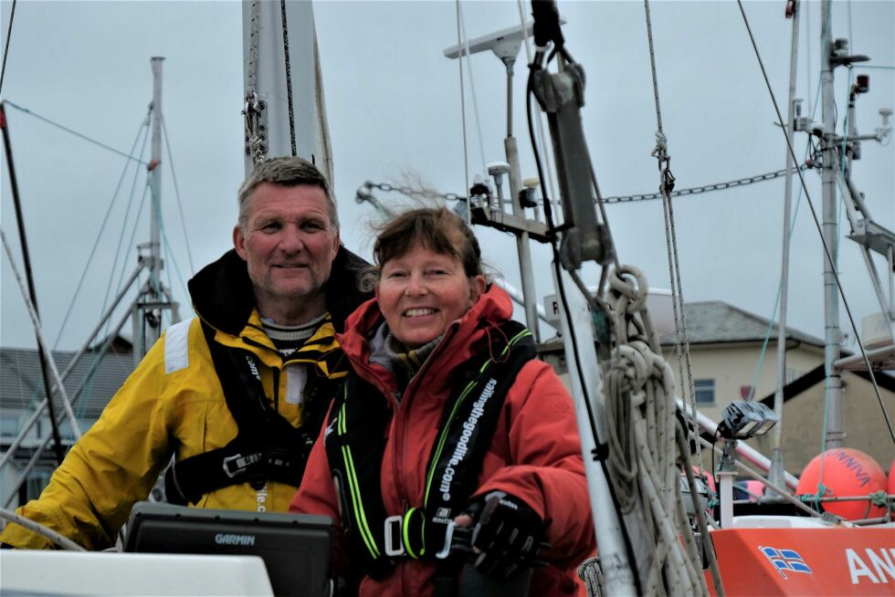 Etter tre år og to dager på jordomseiling har nå Roar Bekkelund og Trude Hansen sin base i Vadsø.  FOTO: BJØRN HILDONEN