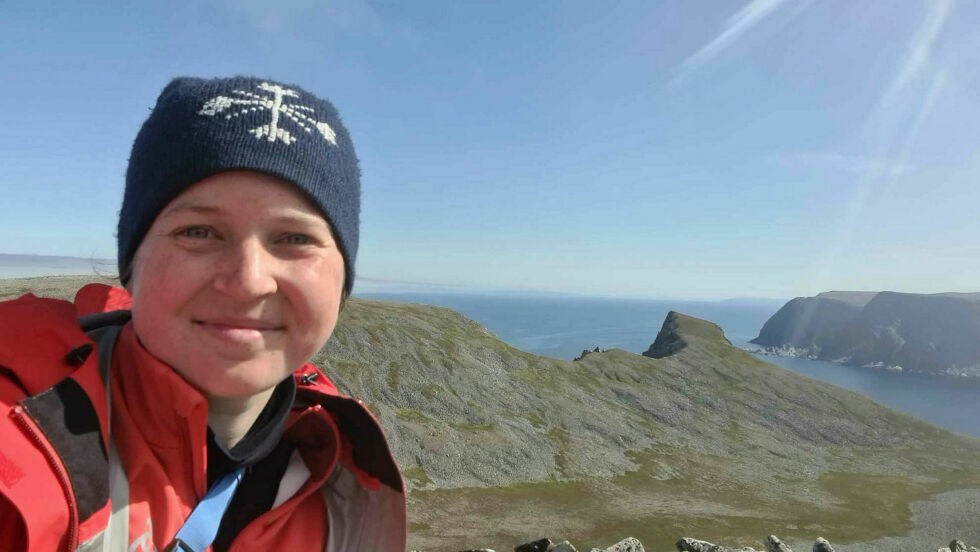 Ellen gikk til Kinnarodden, en prestasjon i ulendt terreng. 13 timer tur retur.
 Foto: Ellen Wild