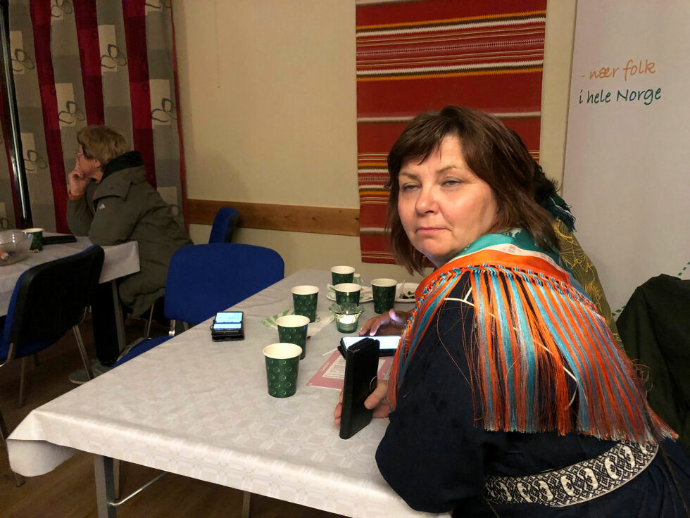 Senterpartiets Kirsten Inger Anti fremsetter meget alvorlige påstander om ordfører Svein Atle Sombys fremferd under sonderingene før dannelsen av flertallskoalisjonen i Karasjok.
 Foto: Stein Torger Svala