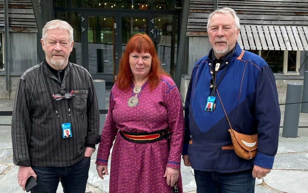 Bir­ger Nymo er sty­re­med­lem i Sam­isk Hus, Ann Fin­bog er le­der i Os­lo SáB/SfP og Bjarne Store-Jakobsen representerer partiet som en av eierne av huset.
 Foto: SáB