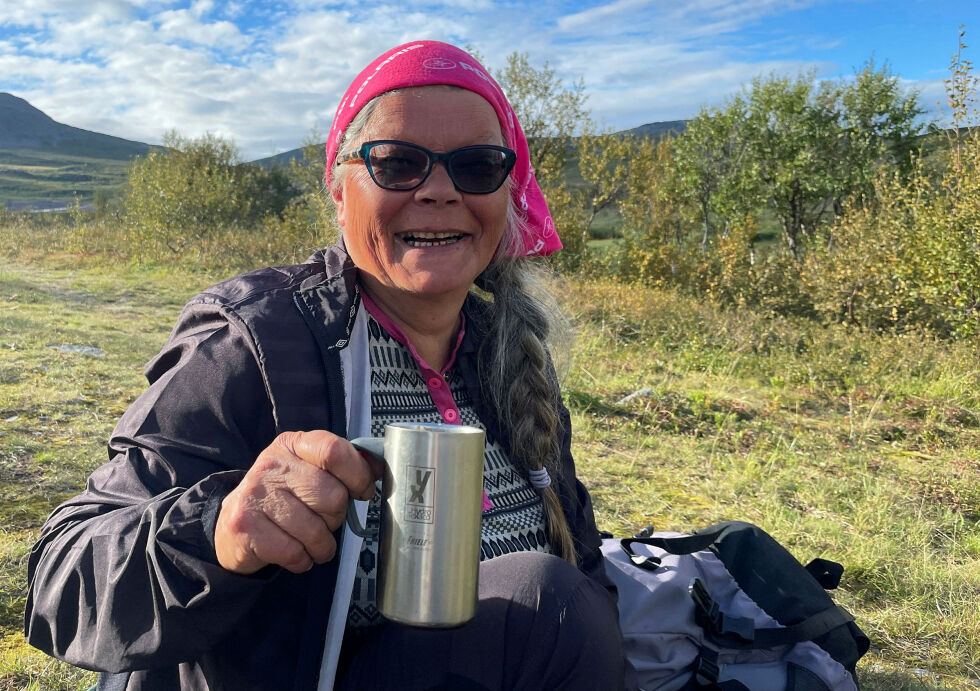 Erna Johnsen er i sitt rette element når hun får være ute i det fri.
 Foto: Birgitte Wisur Olsen