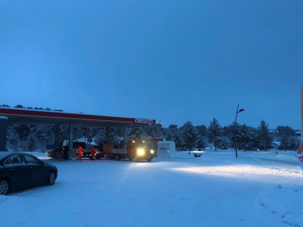 Karasjok er mørklagt onsdag morgen.
 Foto: Stein Torger Svala