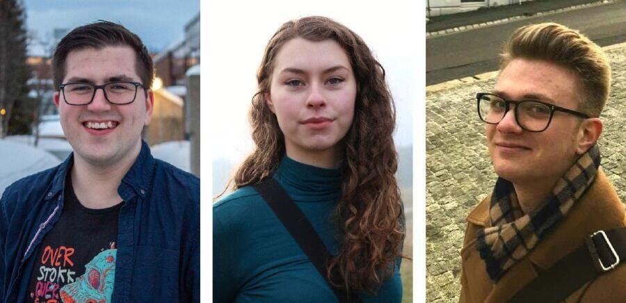 Ole Andreas Myhrer Smith, Paula Lorentzen og Vegard Holtås 
Pressefoto