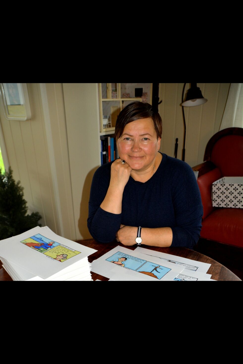Siv Marit Ekaas Turi er for mange kjent som kvinnen bak tegneserien «Uhca Nillá». I august tiltrer hun stillingen som ny museumsleder for Porsanger museum.
 Foto: Arkiv