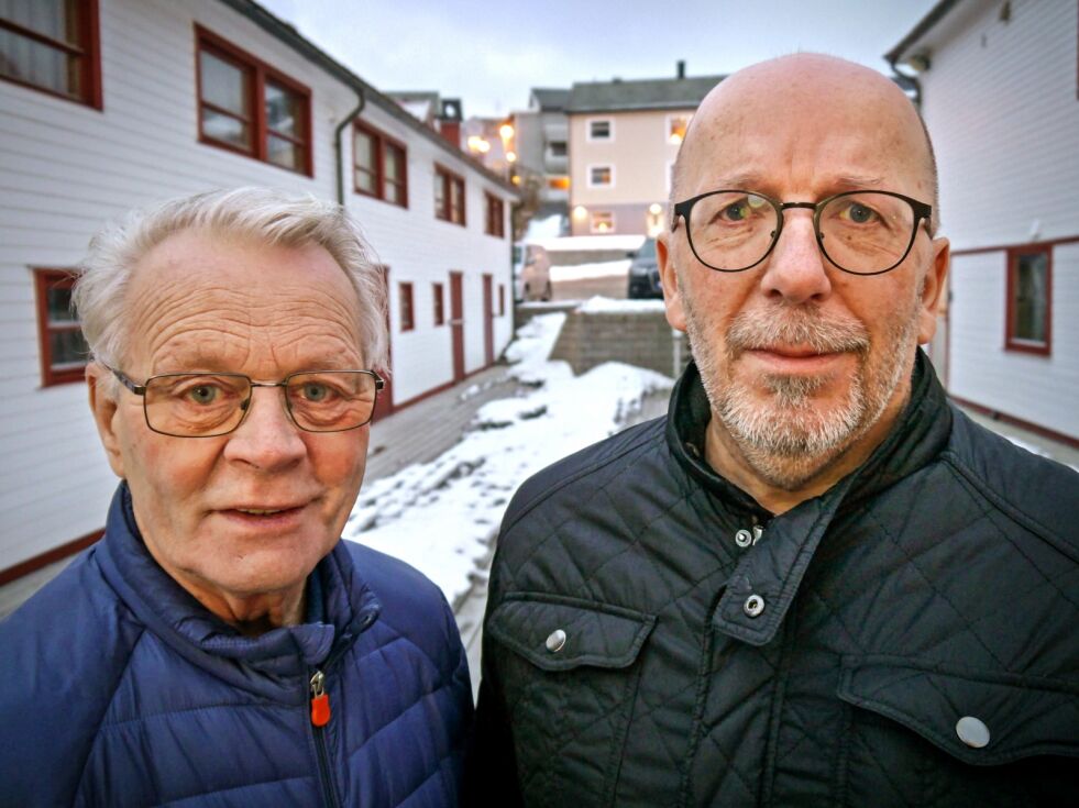 Lokale reiselivsbedrifter, kommunen og øvrig næringsliv i Nordkapp bør få en langt større andel av inntektene av Nordkapp-turismen, mener Bjørnar Pettersen (til venstre) og Per-Eilert Thomassen.
 Foto: Geir Johansen