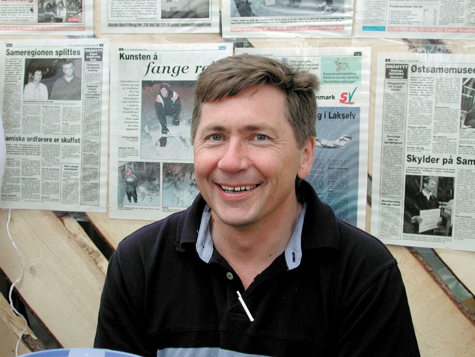 Nils Henrik Måsø slik mange av Ságats lesere vil huske ham.
 Foto: Ságat