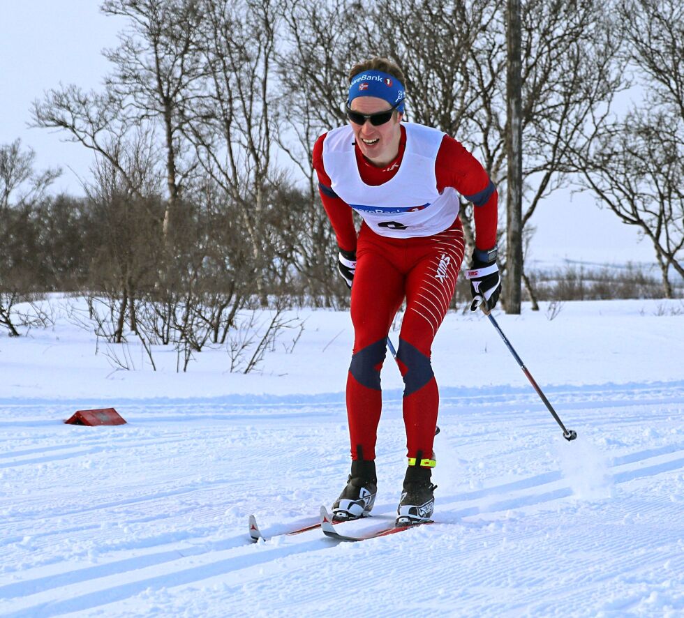Piera N. Tobiassen fra Tana var årets raskeste løper i konkurranseklassen under Aldonrennet.
 Foto: Charles Petterson