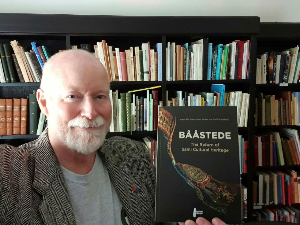 Ságat har intervjuet Leif Pareli om boken Bååstede. The Return of Sámi Culture Heritage.
 Foto: Privat