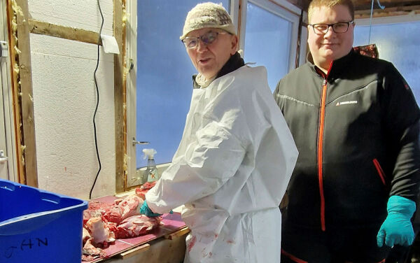 Fornøyde elgjegere på Svartfjellet