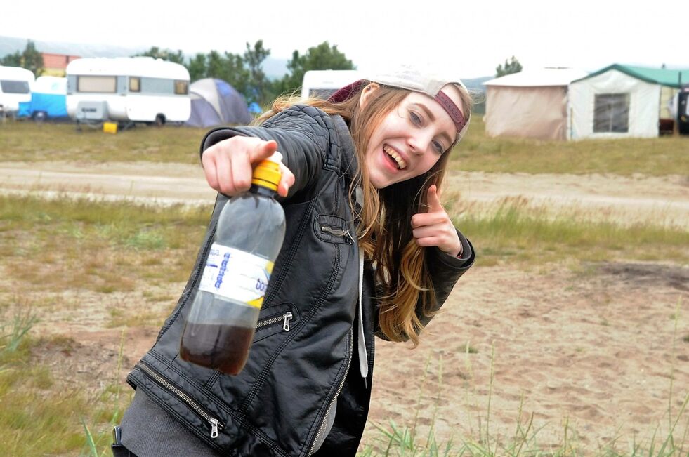 Aud Cecilie Johansen fra Nervei forteller at dette er hennes tredje år på festivalen. Hun har gledet seg lenge til å komme i gang igjen i år.
 Foto: Hannah Persen