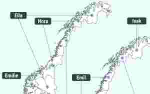 Ella og Isak på topp