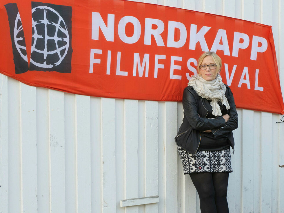 Styreleder for Nordkapp filmfestival, Edelh Ingebrigtsen, mener at de budsjettkutt som kommunedirektøren foreslår vil få svært negative virkninger for kulturlivet i kommunen dersom politikerne støtter opp om dem.
 Foto: Erik Lingjærde