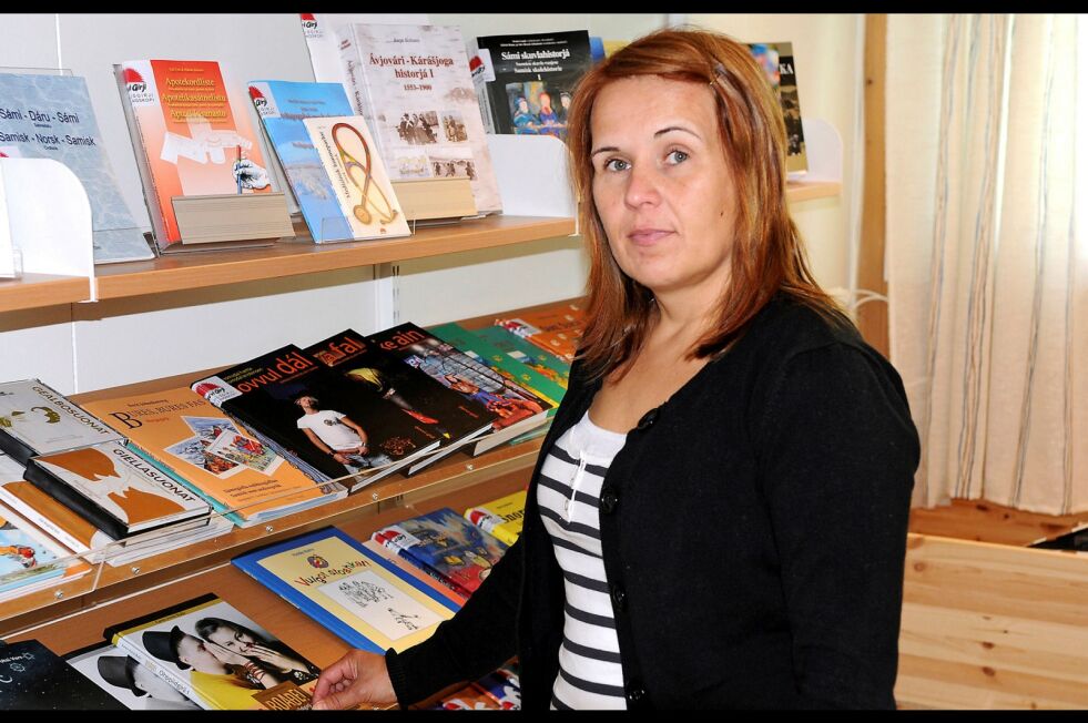 Leder Marit Alette Utsi i den samiske forlegger- og avisforeninga Sálas.
 Foto: Stein Torger Svala