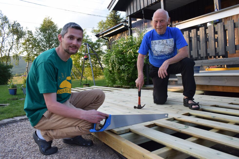 Sergio Cottini har fått smaken på nord gjennom oppholdet hos Andreas Njarga i Tana.
 Foto: Birgitte Wisur Olsen