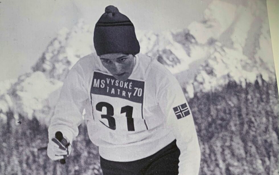 As­laug Dahl ser vi her i VM i 1970 i flott driv.
 Foto: Ukjent