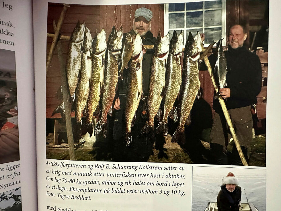 I boka deler Yngve Beddari sine erfaringer med gjedda og ikke minst oppskriften på herlige gjeddekaker.
 Foto: Foto fra boka