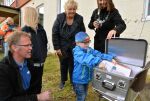 Statsminister Erna Solberg la ned grunnsteinen