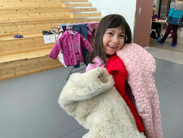 Valentina (7) gjorde flere kupp på klesbyttedagen