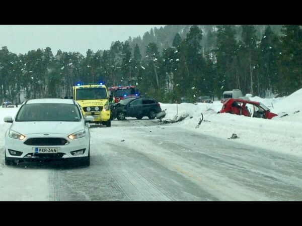 Tre omkom etter kollisjon ved Ivalo