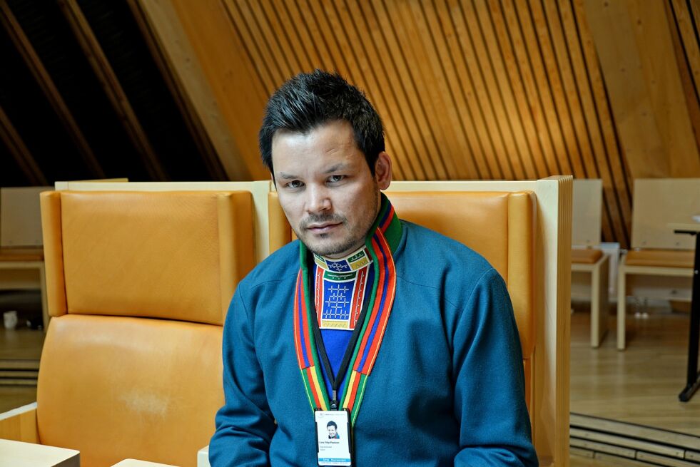 Sametingsrepresentant og leder for same-Høyre Lars Filip Paulsen.
 Foto: Steinar Solaas